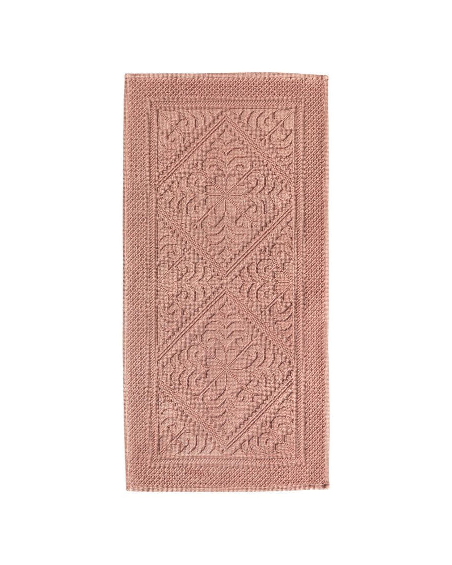 Enzo - Tappeto da bagno Stonewashed terracotta 54 X 110