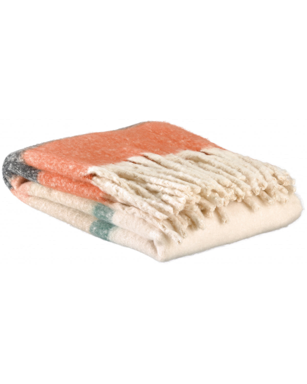 Isabel - plaid a righe Chataigne 130 X 160