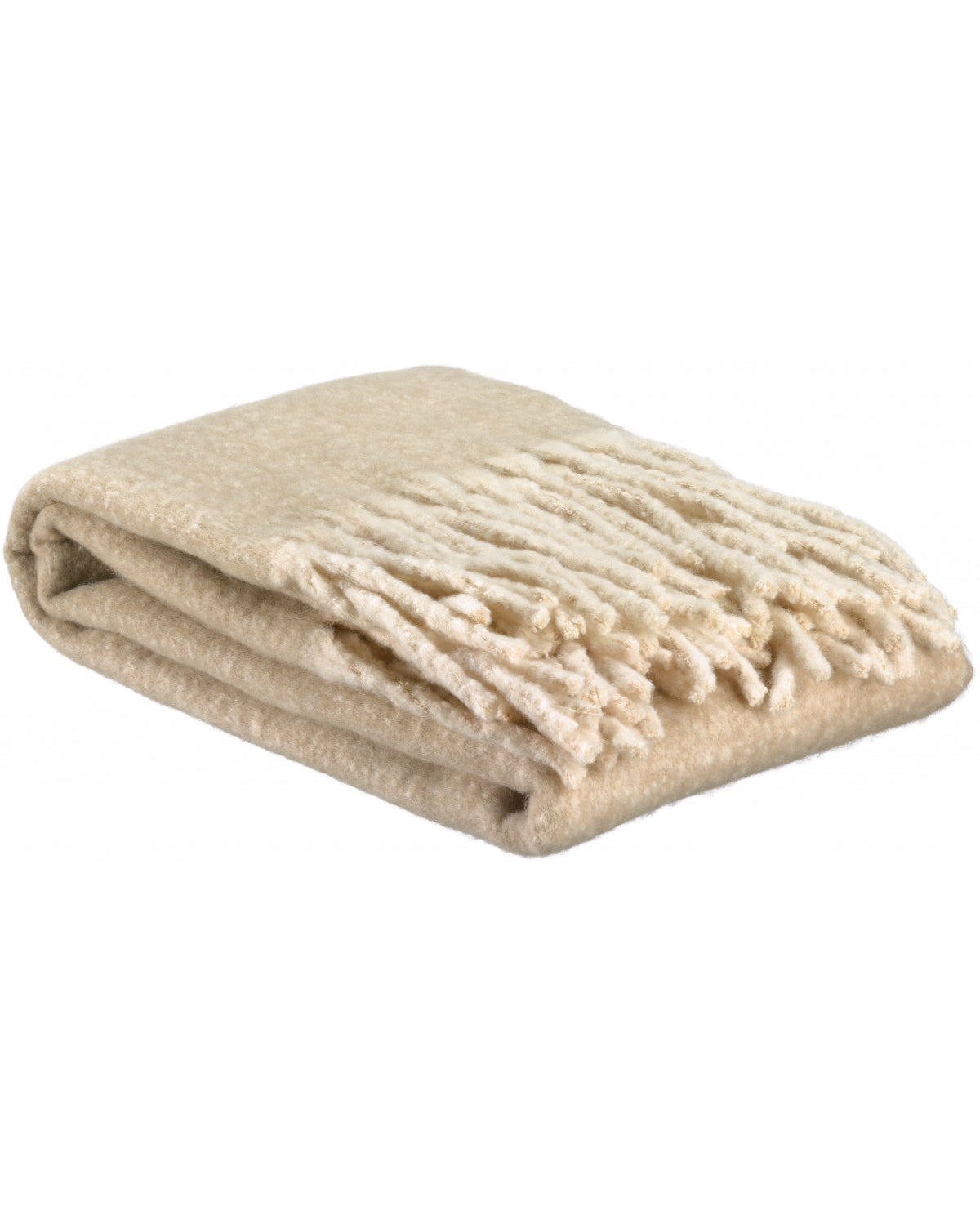 Isabel - Plaid tinta unita beige, 130 X 160