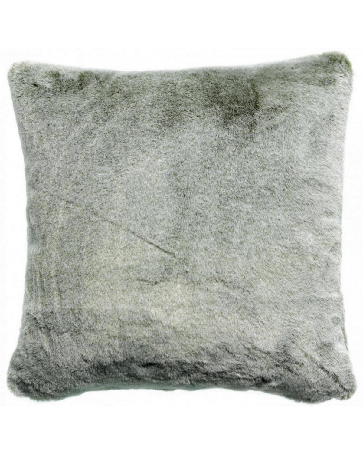 Kinta Olive - cuscino in pelliccia effetto lapin, 45 X 45
