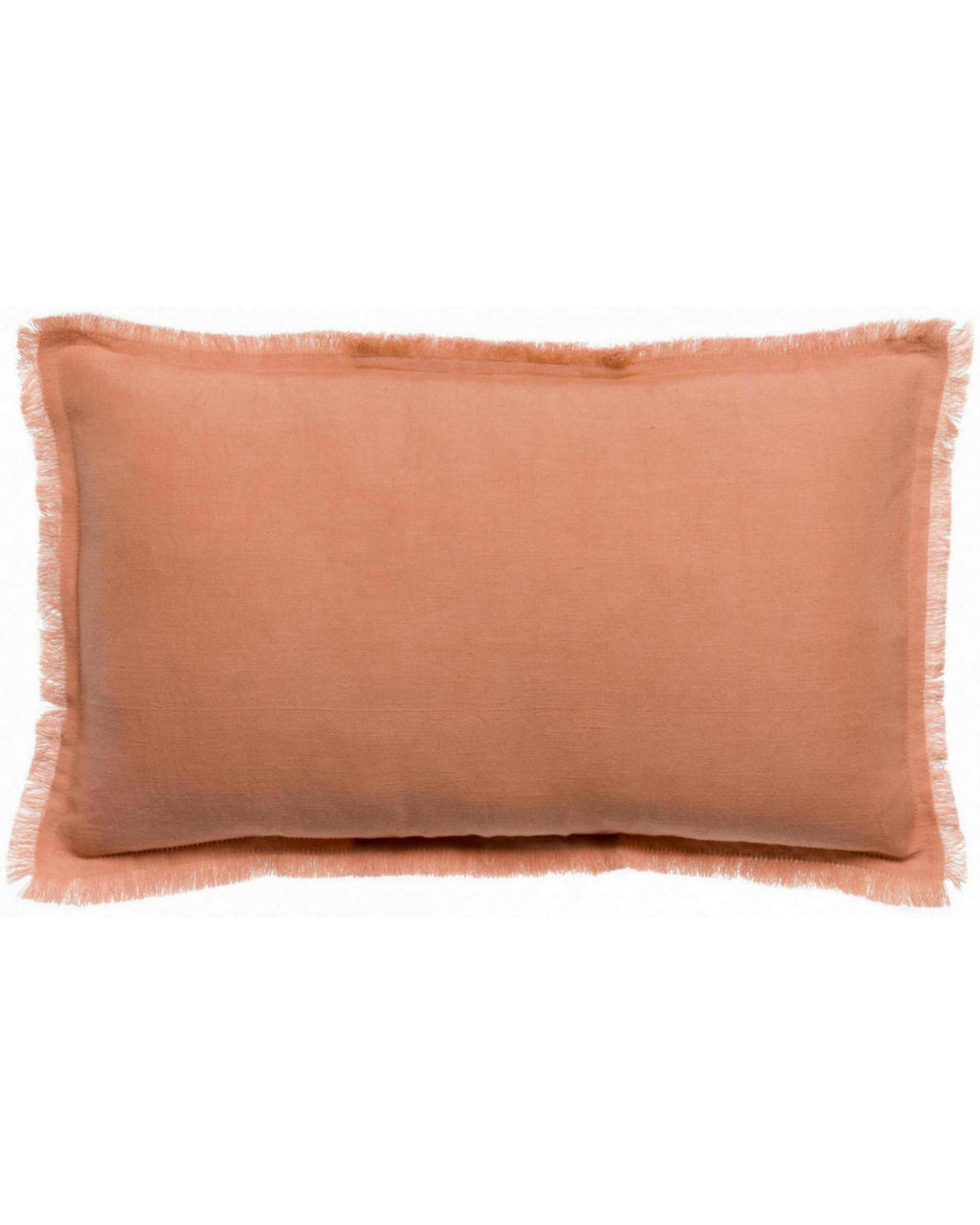 Laly - Cuscino con frange pesca 30 X 50