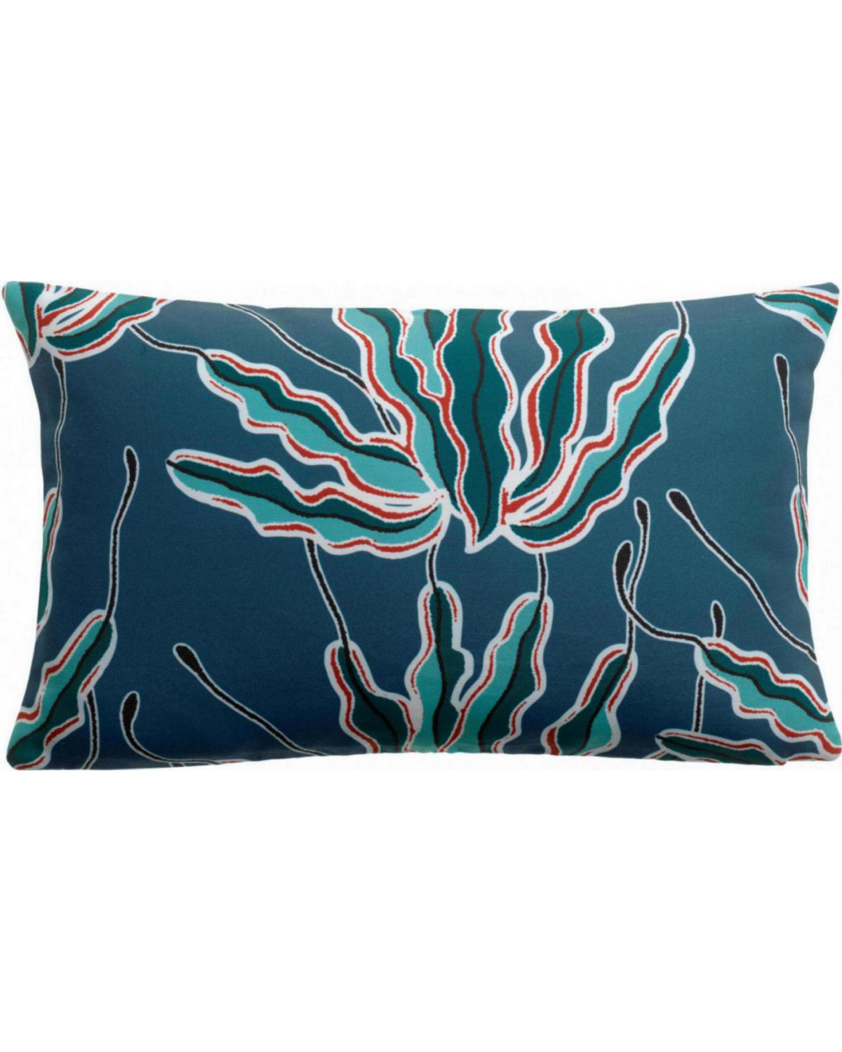 Alga - Cuscino Outdoor Stampato Indaco 30 X 50