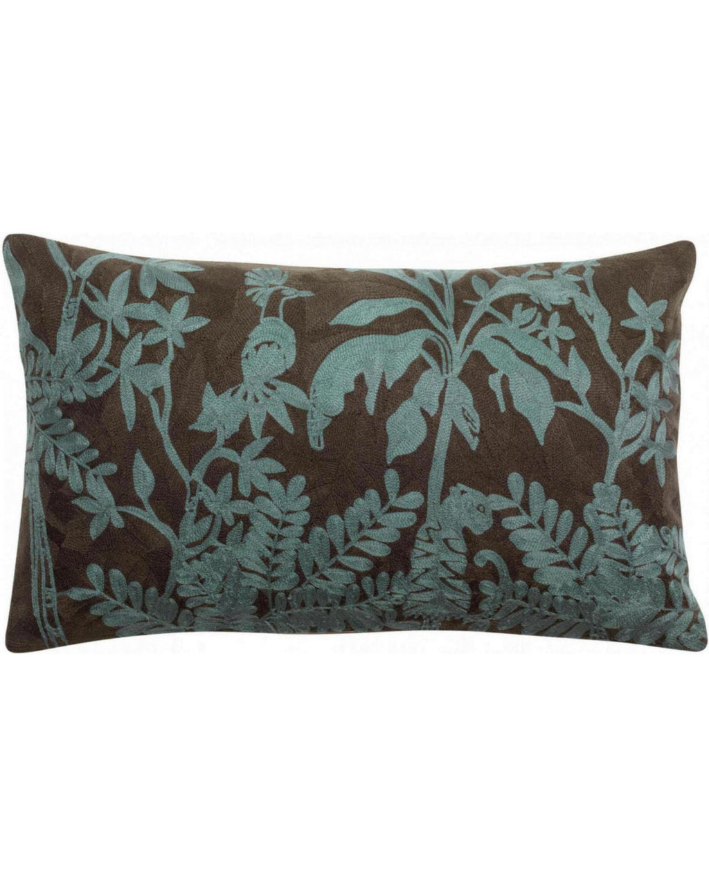 Raki - Cuscino ricamato carbone 30 X 50