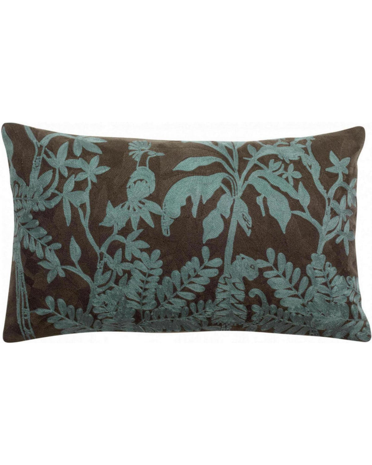 Raki - Cuscino ricamato carbone 30 X 50