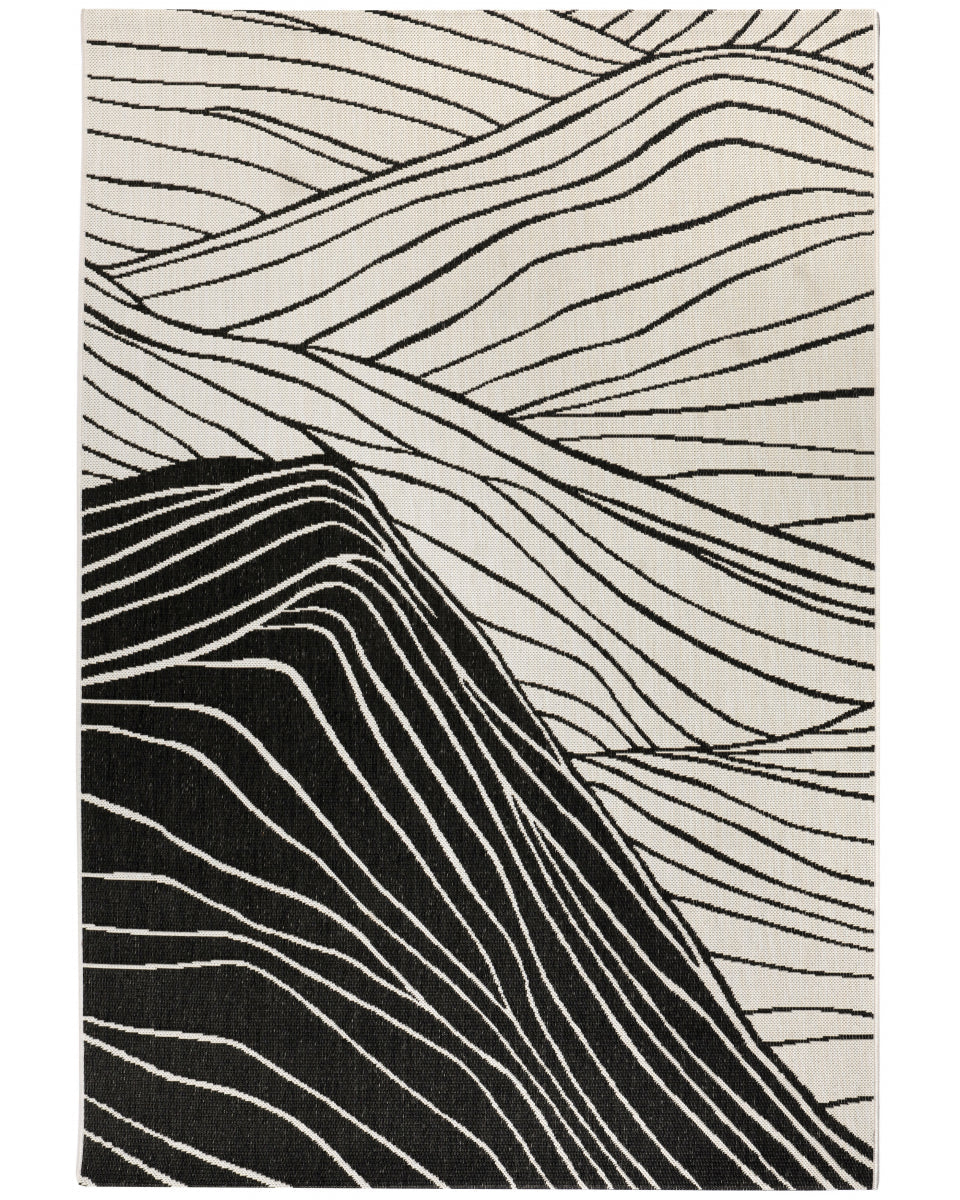 Dusko - tappeto fantasia bianco grigio scurissimo 160 X 230