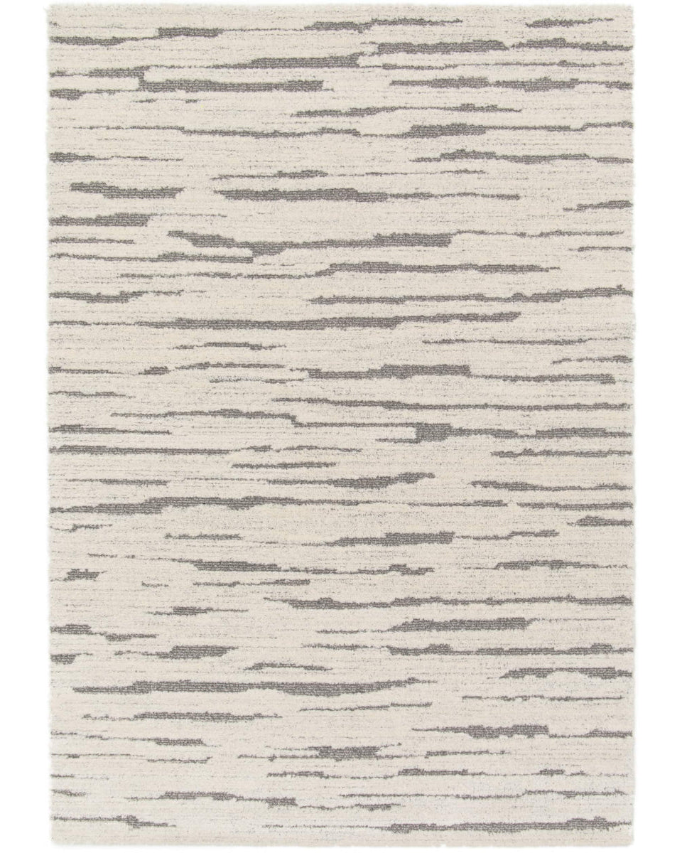 Filly - Tappeto bianco naturale e grigio, 160 X 230