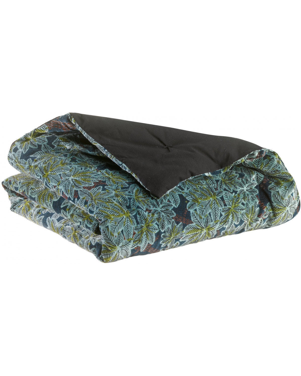 Ariane Petrole - plaid in velluto stampato 135 X 200