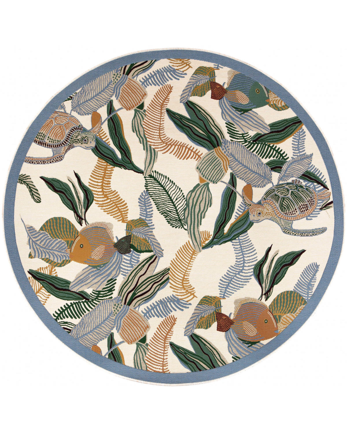 Dori - Tappeto tondo per esterni Lagon, diametro 160