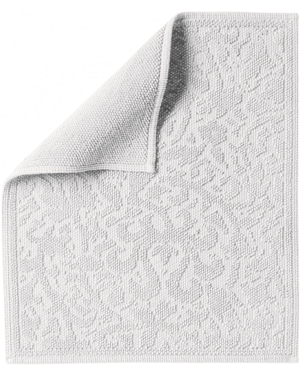 Gilda - Tappeto da bagno bianco neve 54 X 64