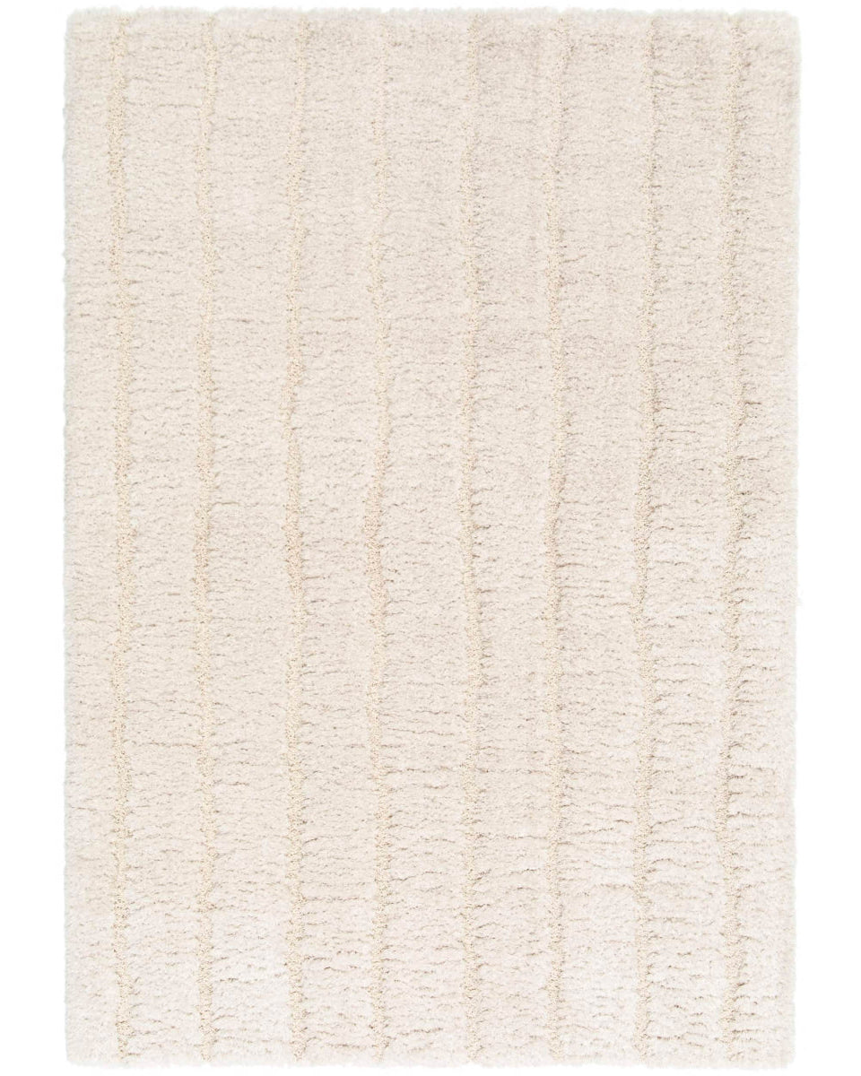 Mael - Tappeto spesso bianco, 120 X 170