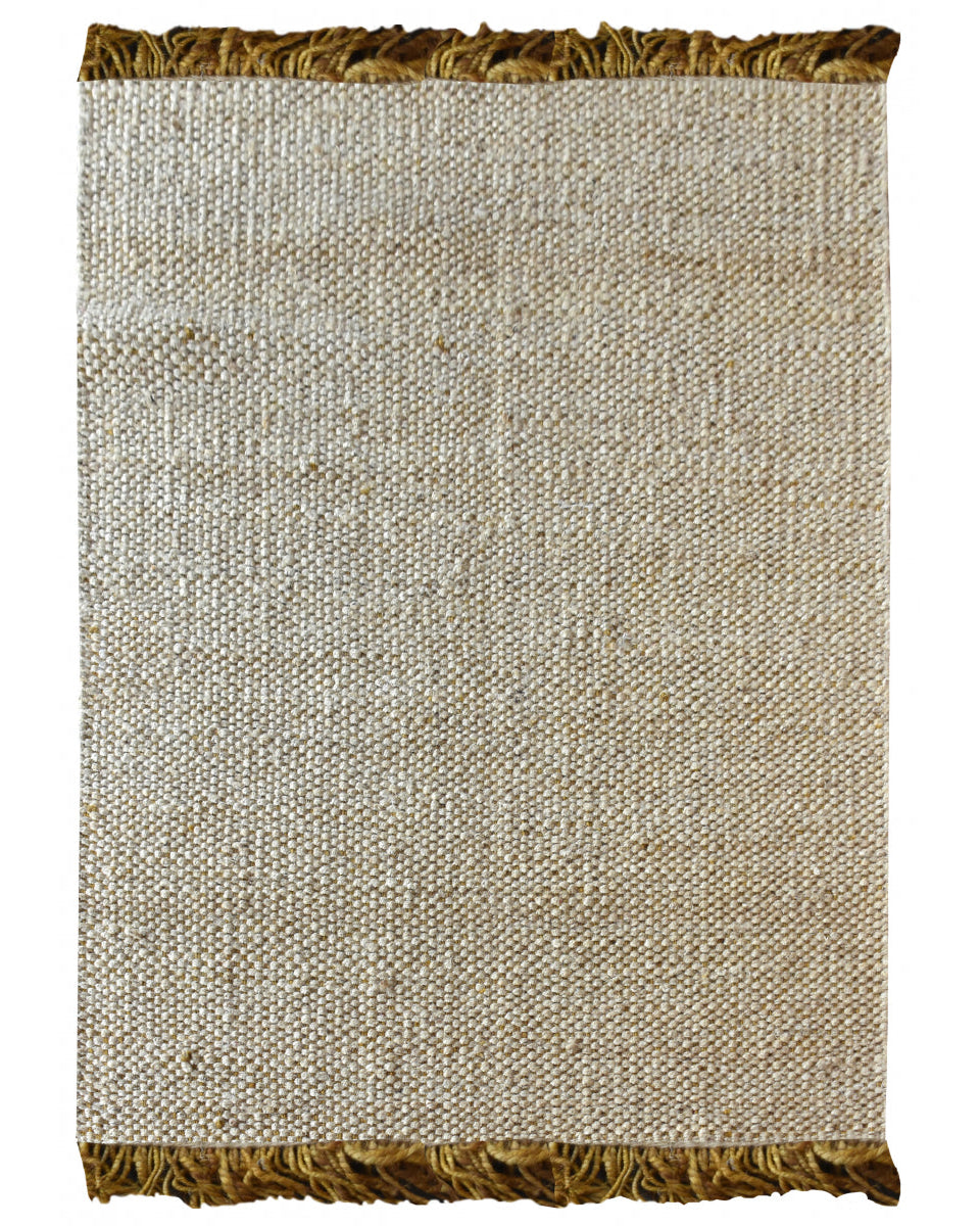 Rohns - Tappeto con frange gialle 160 X 230