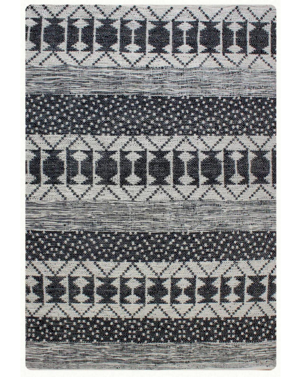 Zambezi  - tappeto geometrico carbone 160 X 230