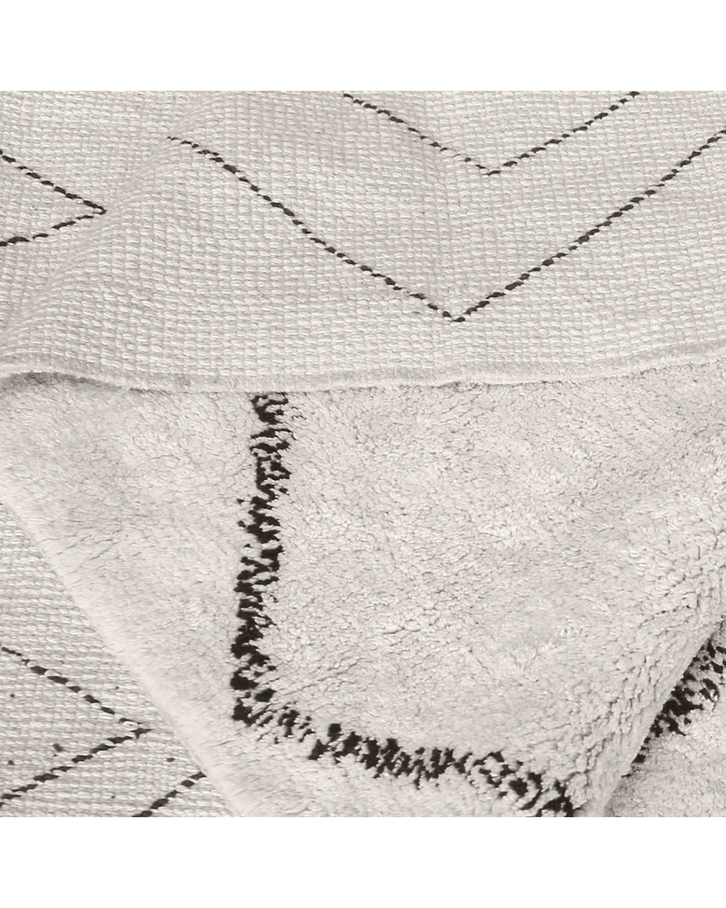 Crimble - Tappeto Avorio / Grigio scuro 120 X 180