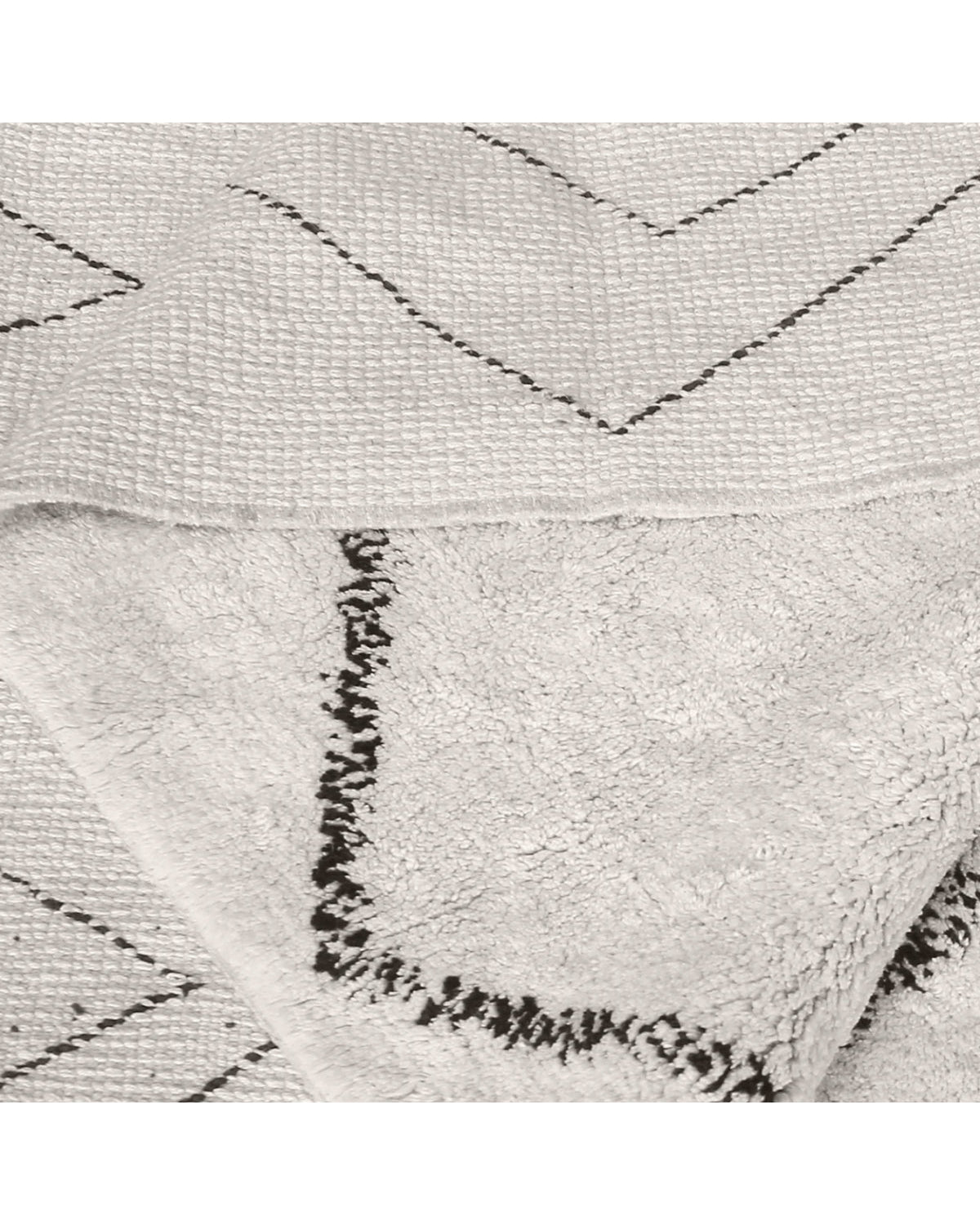 Crimble - Tappeto Avorio / Grigio scuro, diametro 160