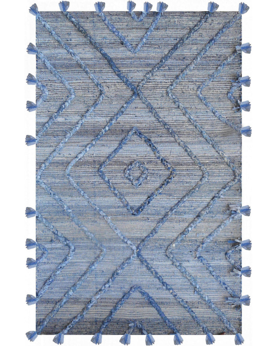 Worgan - Tappeto Blu Denim / Avorio 160 X 230