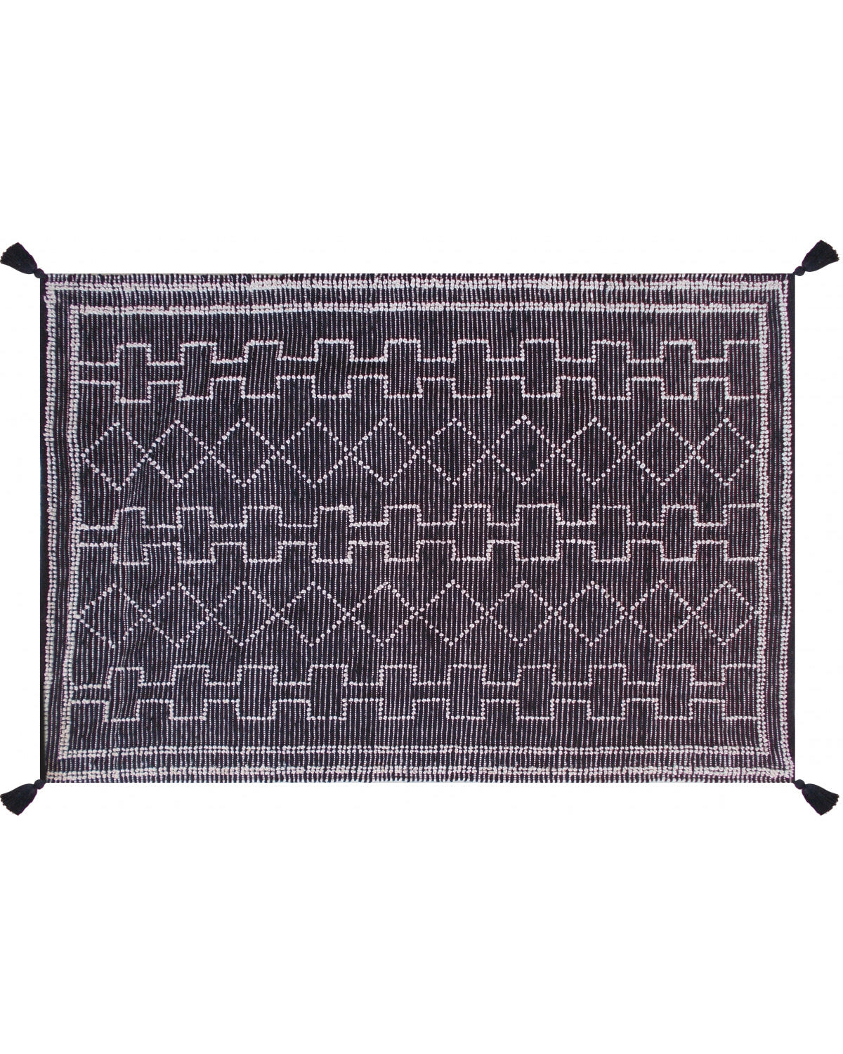 Gimie - Tappeto avorio e grigio scuro 190 X 290