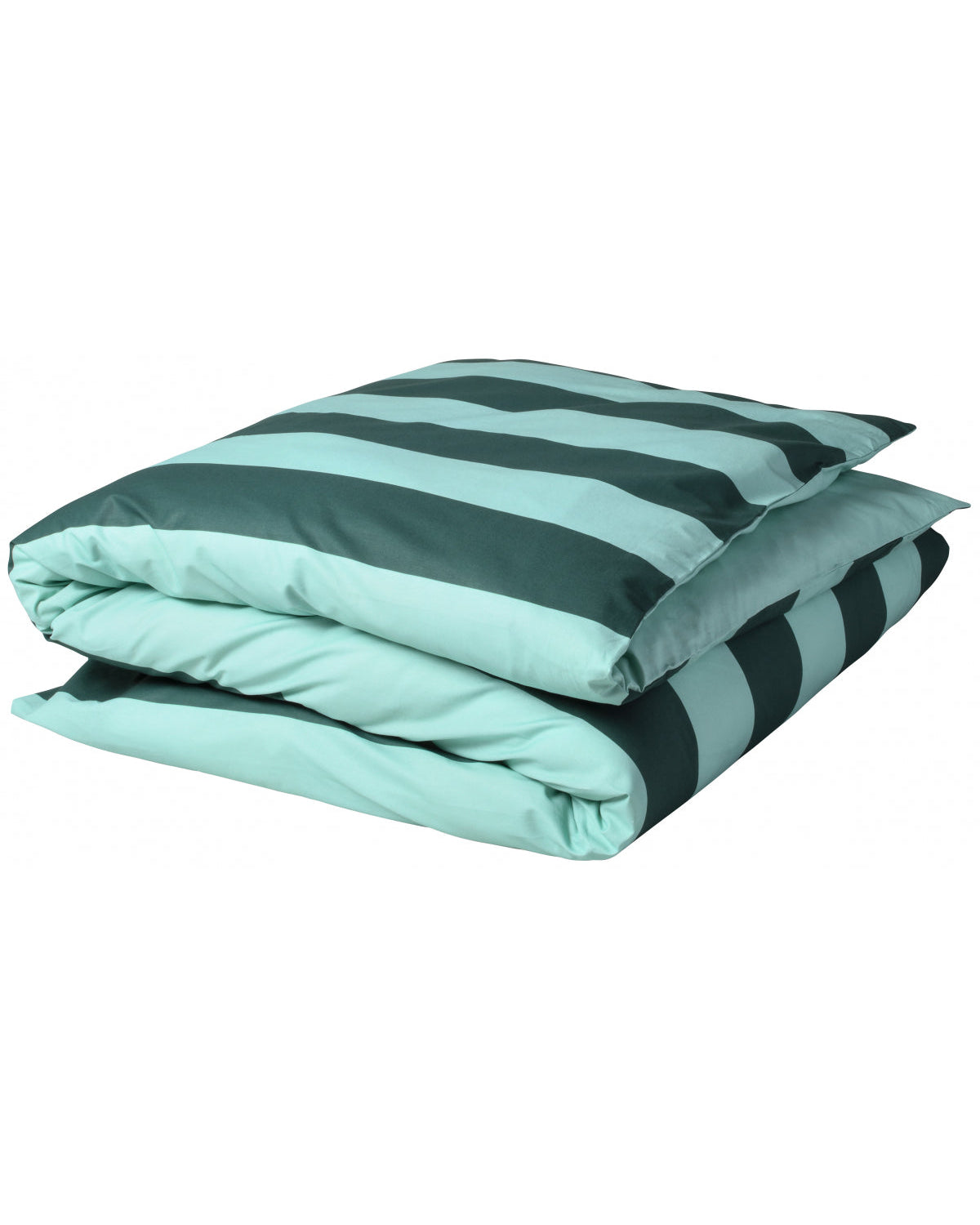 Malo - Copripiumino a righe in cotone bio, 220 X 240