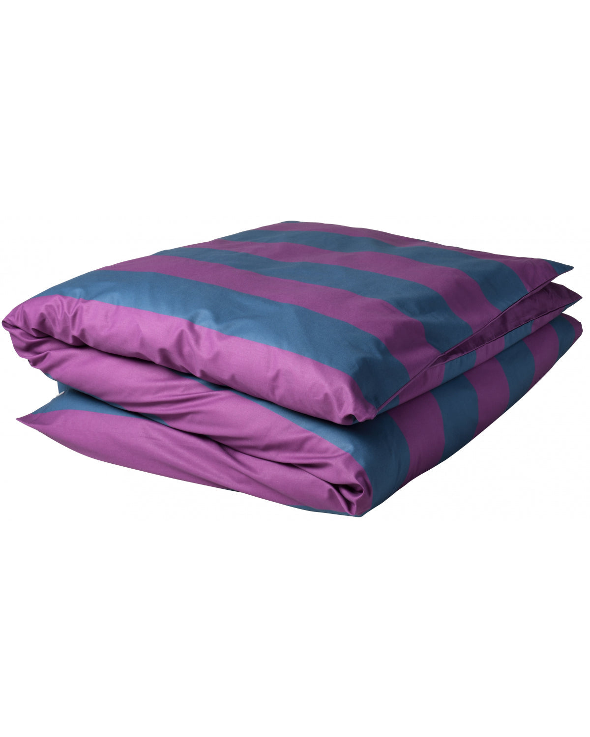Malo - Copripiumino a righe viola e blu, 240 X 260