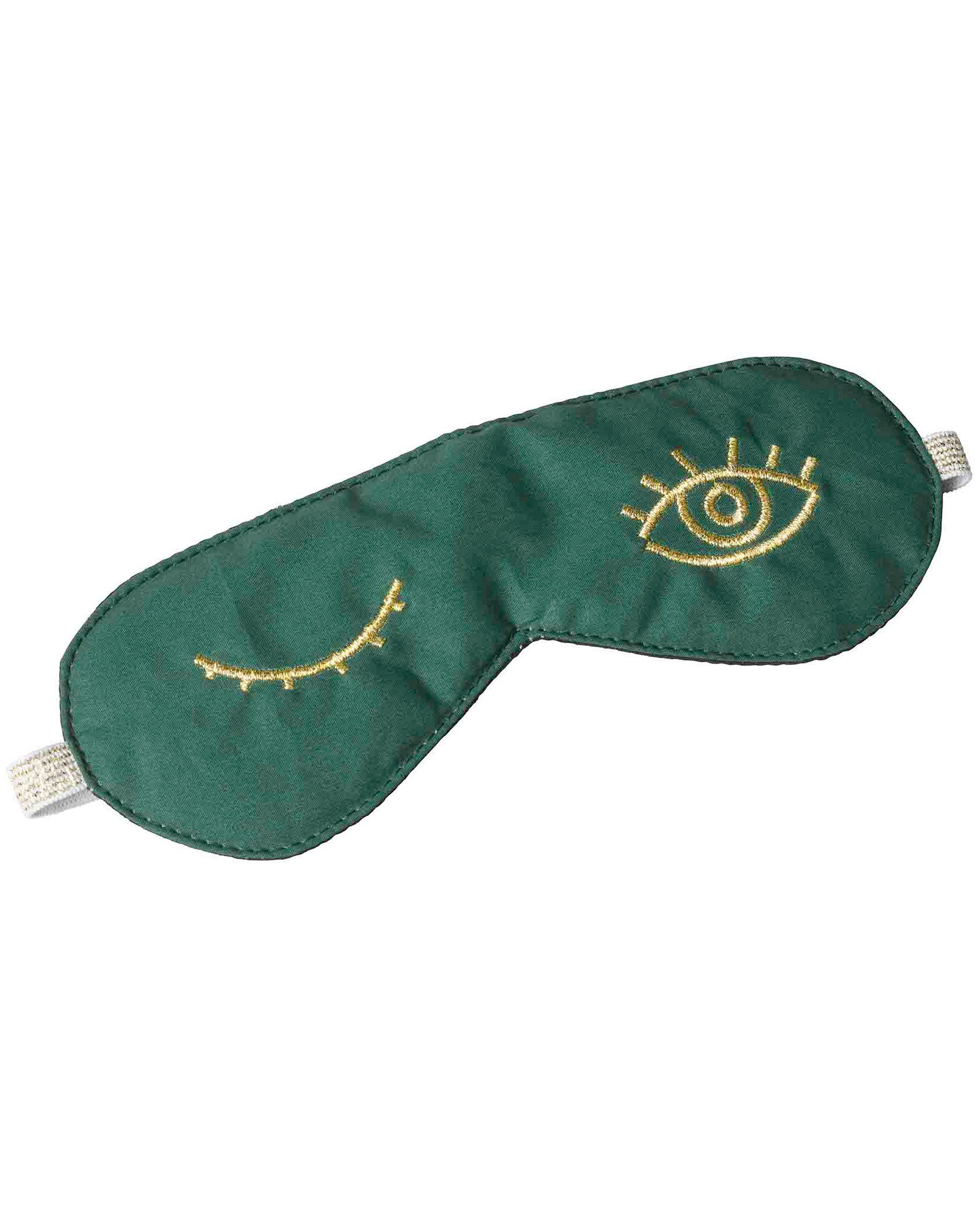 Eyes - Maschera da notte in cotone bio, verde