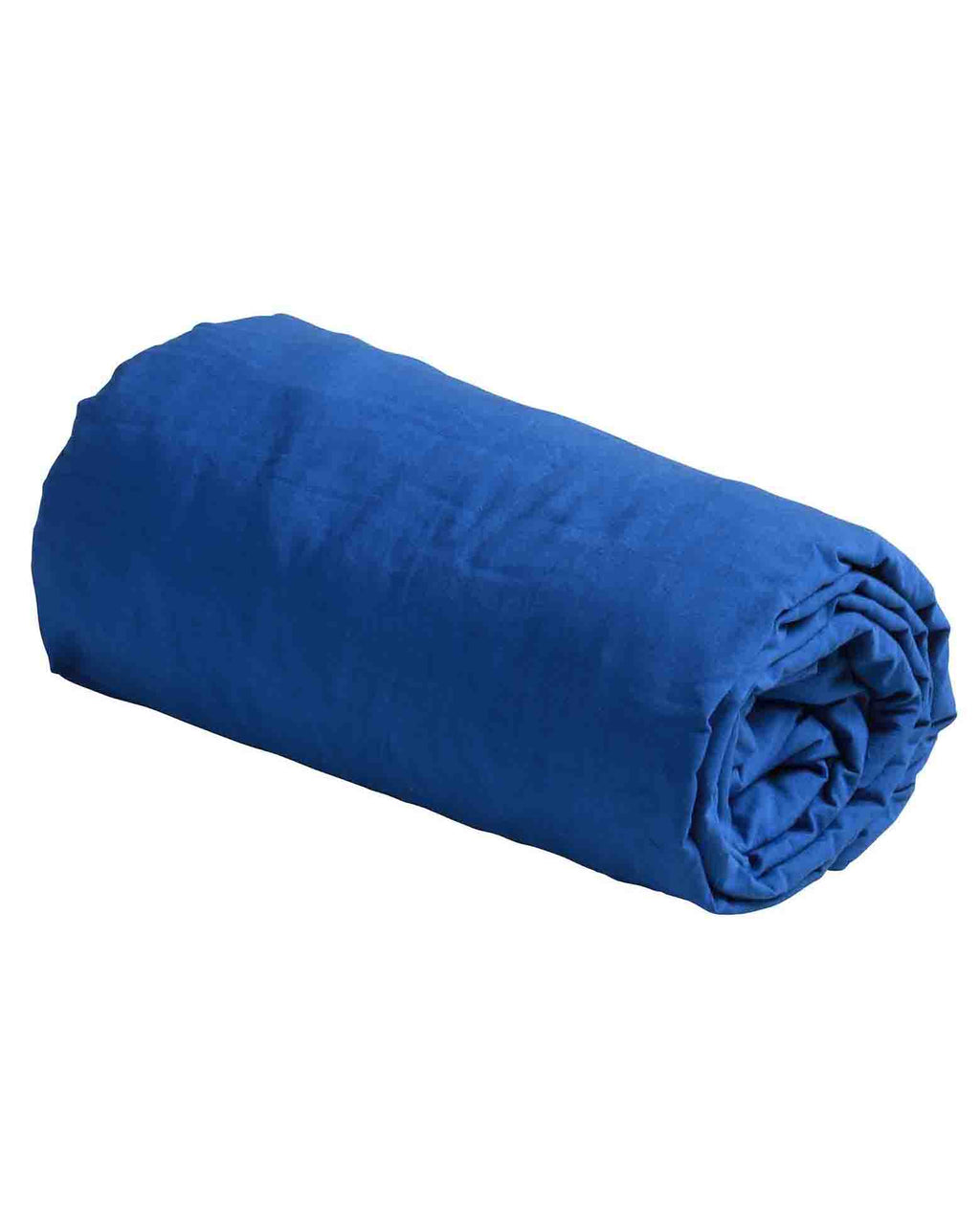 Céleste - lenzuolo in cotone bio con angoli arricciati blu, 200 X 160