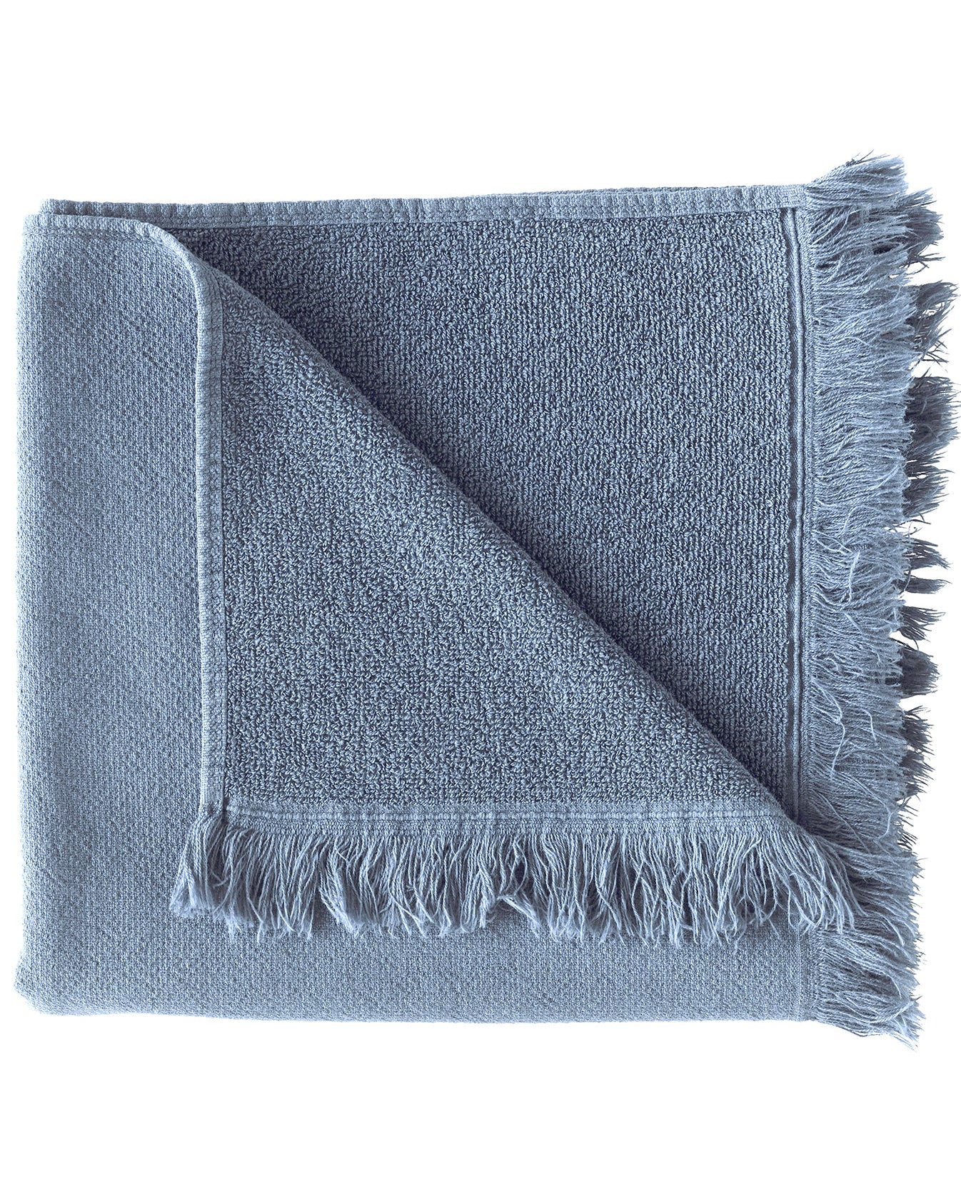 Luna - Asciugamano in cotone bio azzurro, 100 X 50