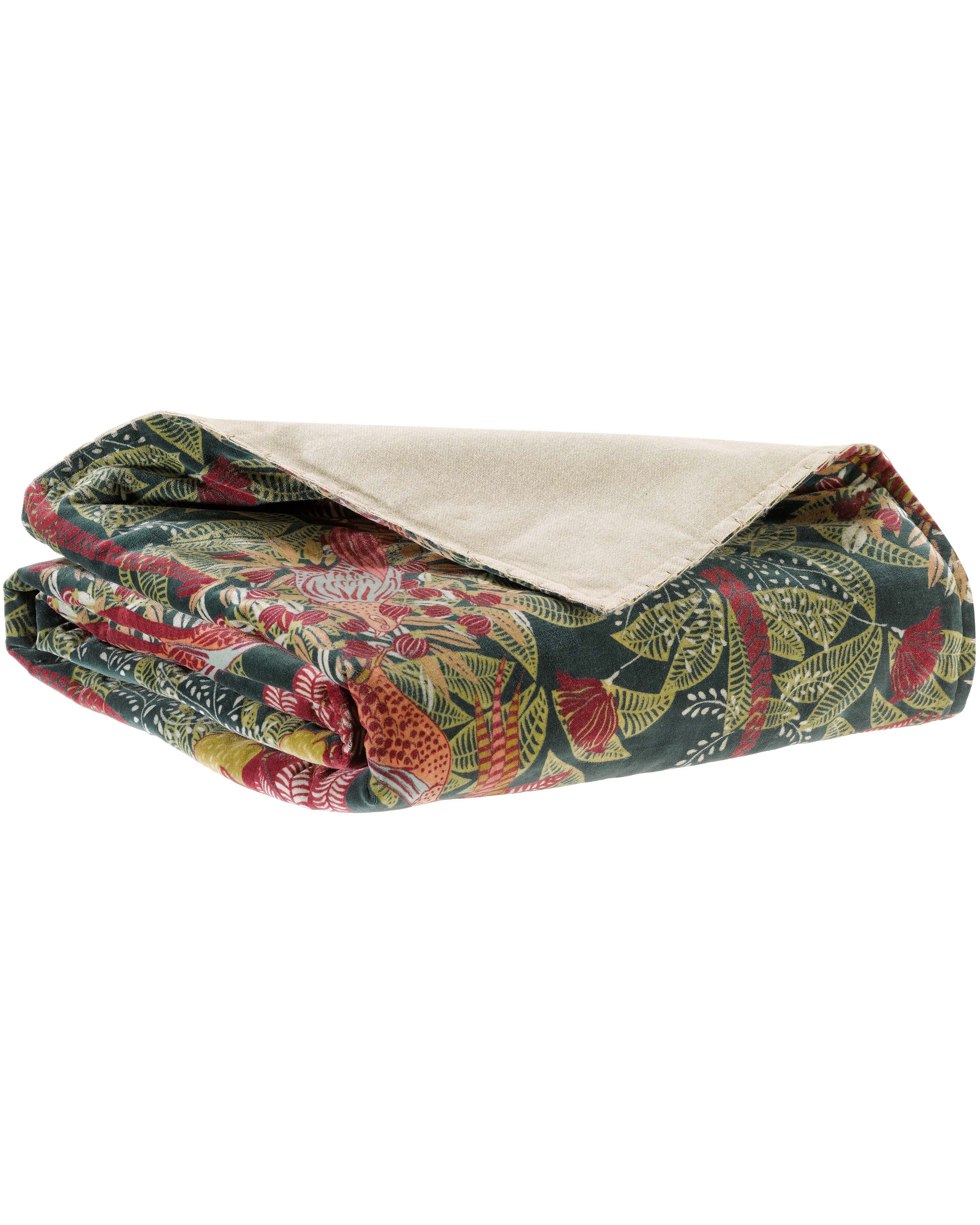 Ewan - Plaid in velluto imbottito, fantasia esotica 85 X 200