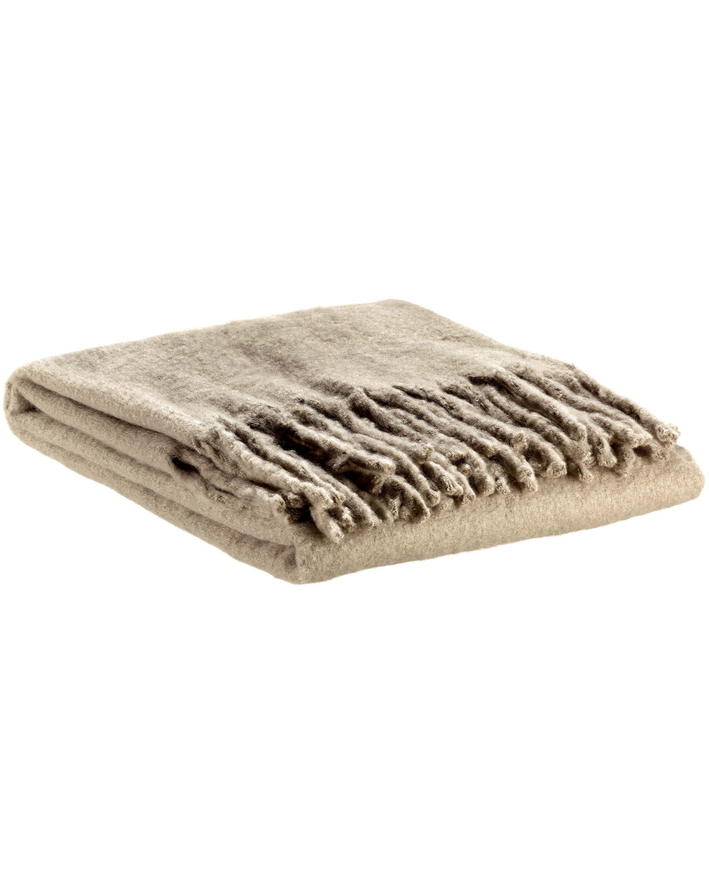 Isabel - Plaid tinta unita beige, 130 X 160