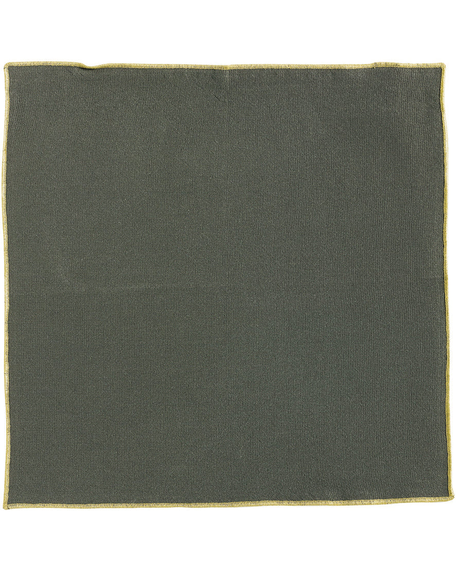 Grace - Tovagliolo in cotone riciclato verde foresta, 40 X 40