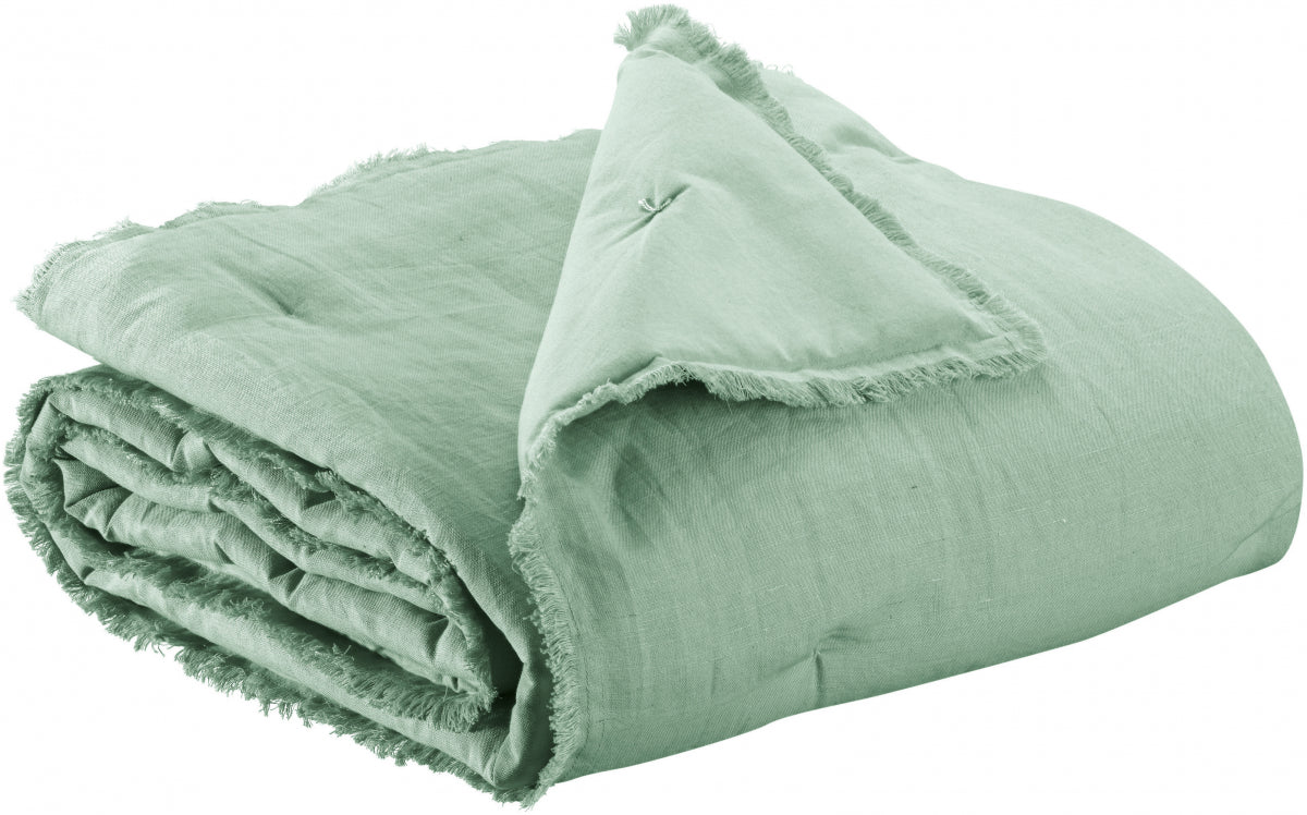 Laly plaid a tinta unita Opaline 135 X 200