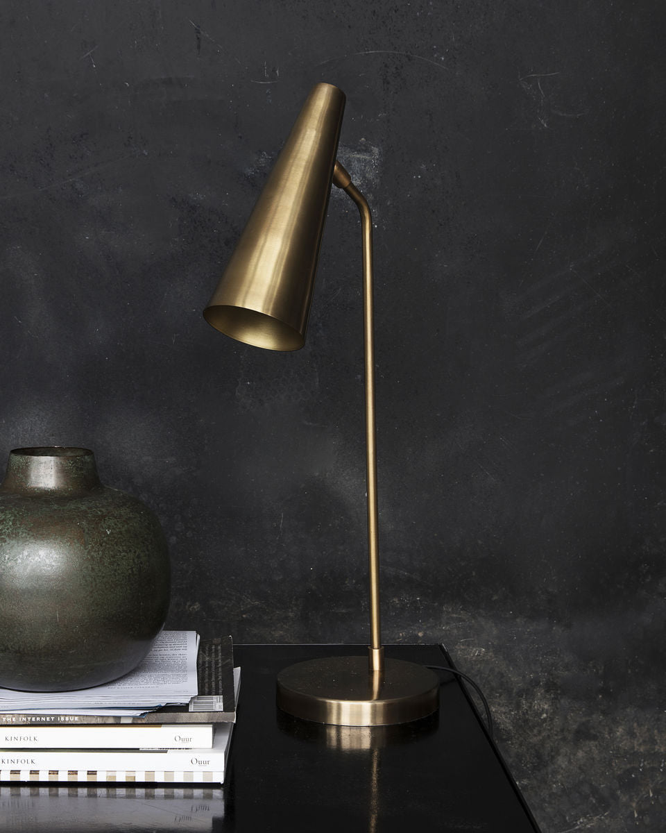 Lampada da tavolo in ottone