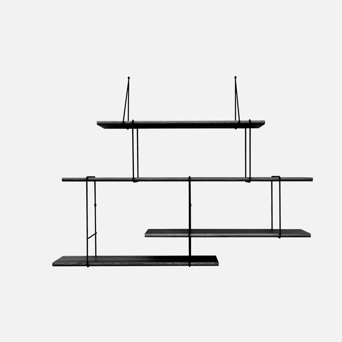 Libreria di design nera