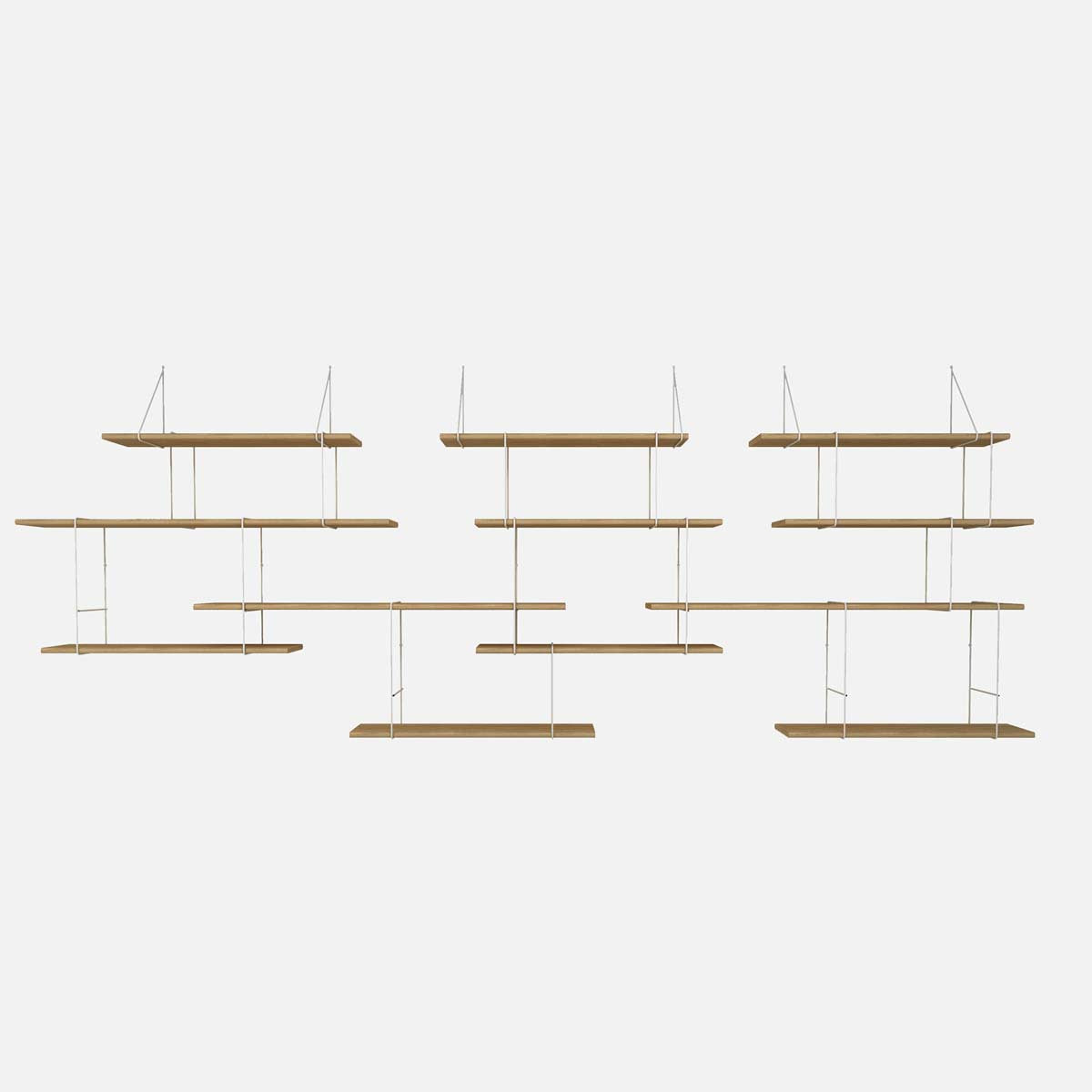 Trio libreria in rovere di design