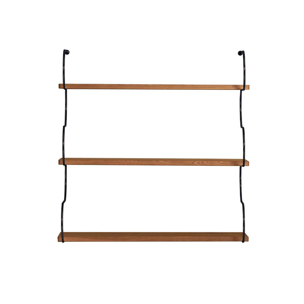 Libreria in acciaio e rovere