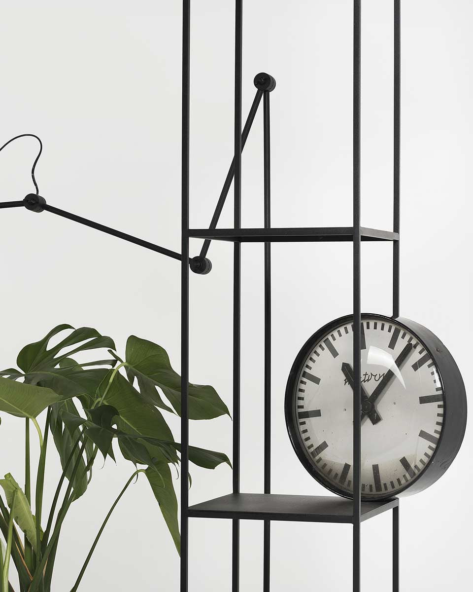 Libreria nera design minimalista