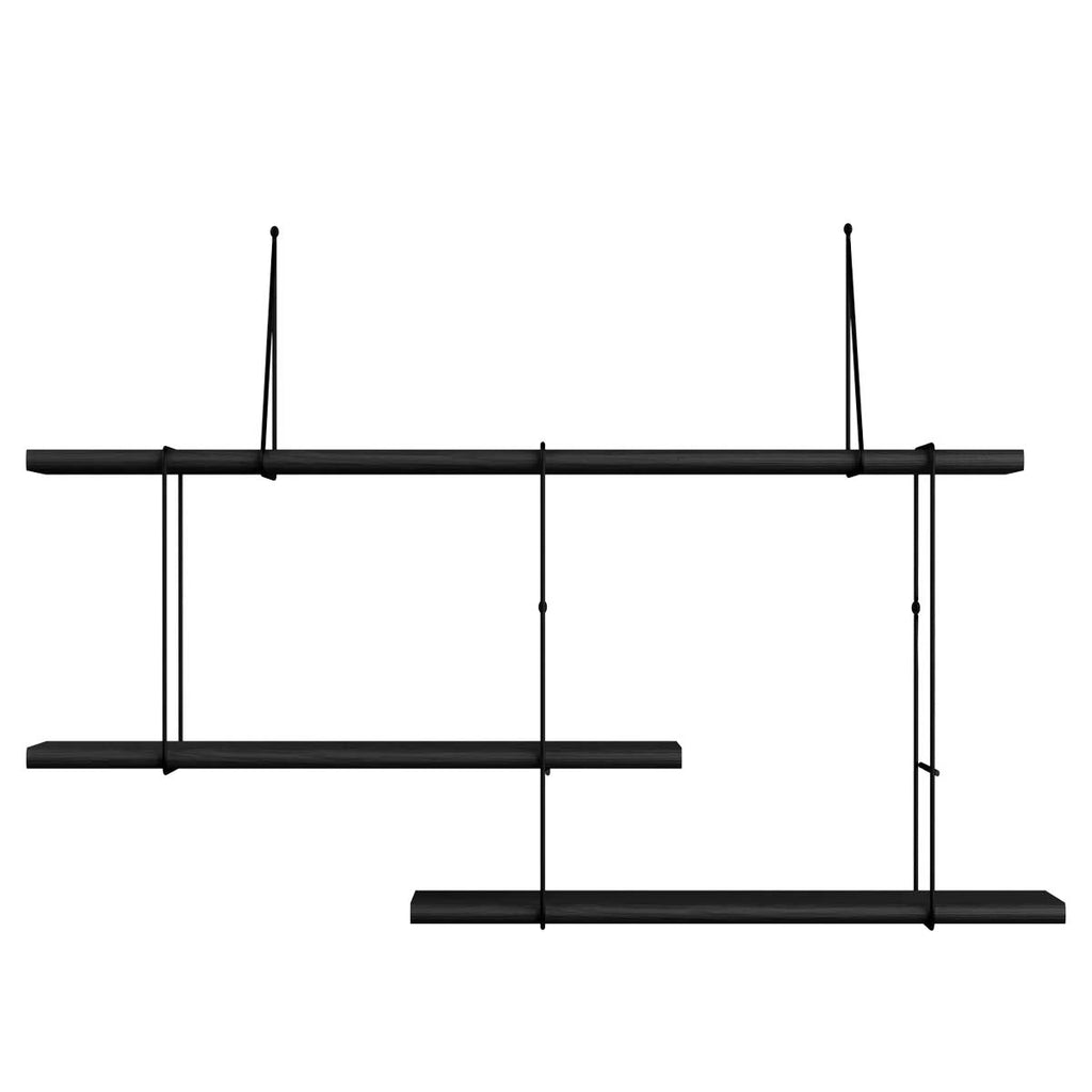 Libreria nera in faggio e metallo  | Shrink - Studio Hausen