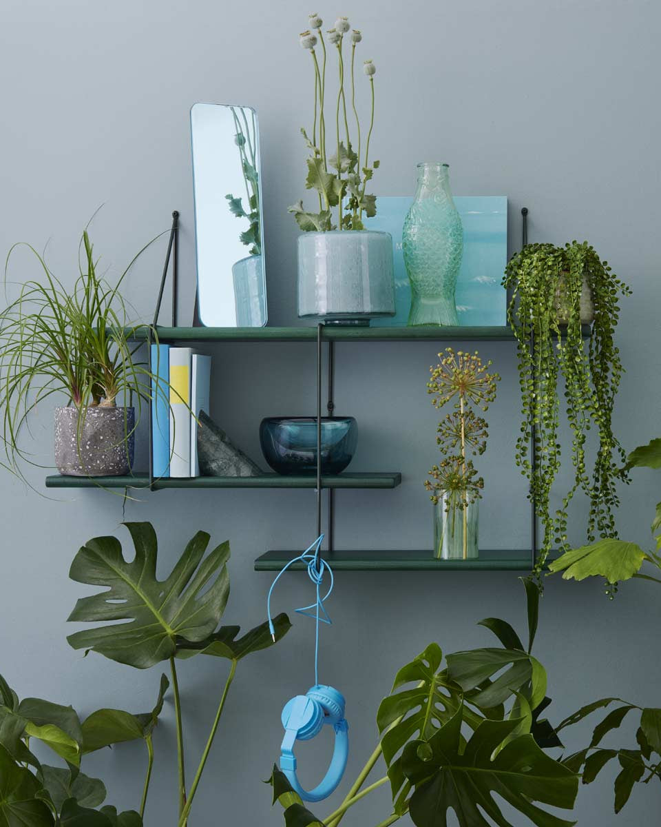 Libreria verde moderna