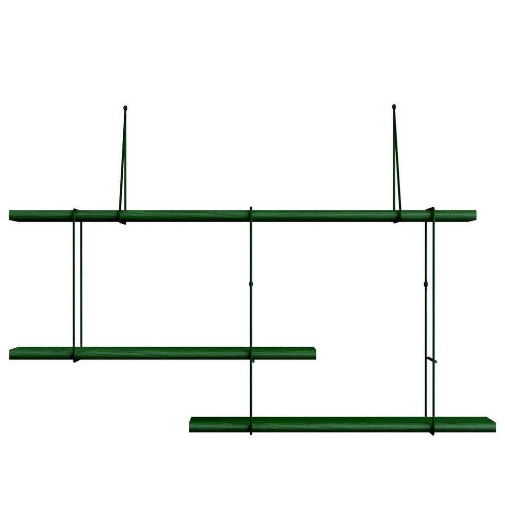 Libreria verde Shrink Forest di Studio Hausen