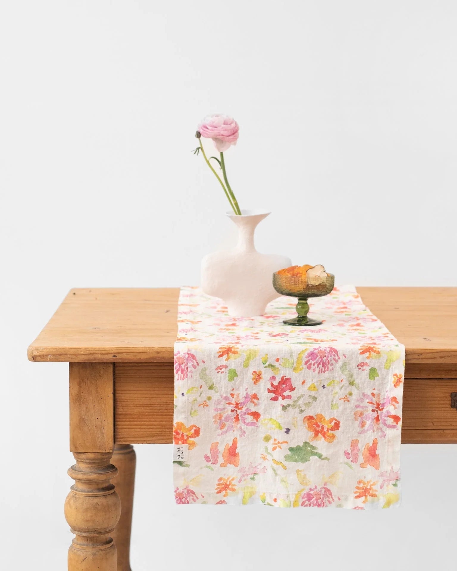 Wildflower - runner in lino a fiori