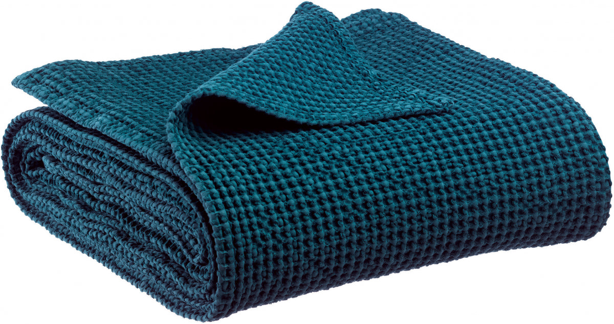 Maia plaid riciclato Indaco 140 X 200