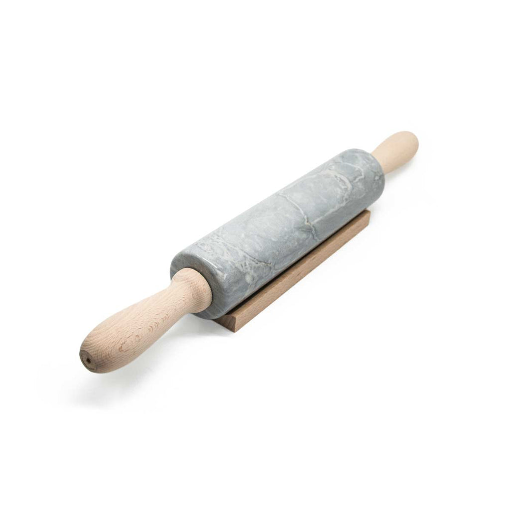 Mattarello di design in marmo grigio