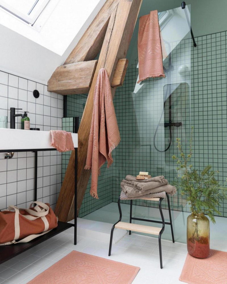 Maxi asciugamano da bagno Zoe Argile 100 X 180