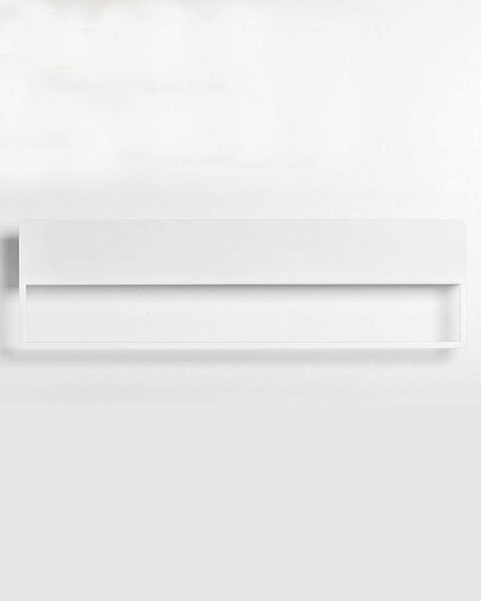 Mensola bianca in metallo per il bagno