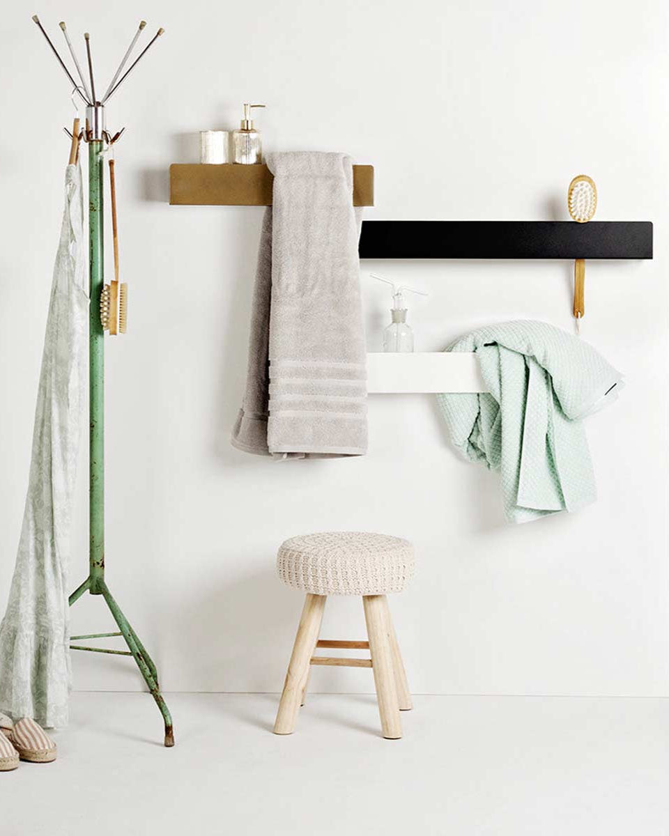 Mensola dorata bagno