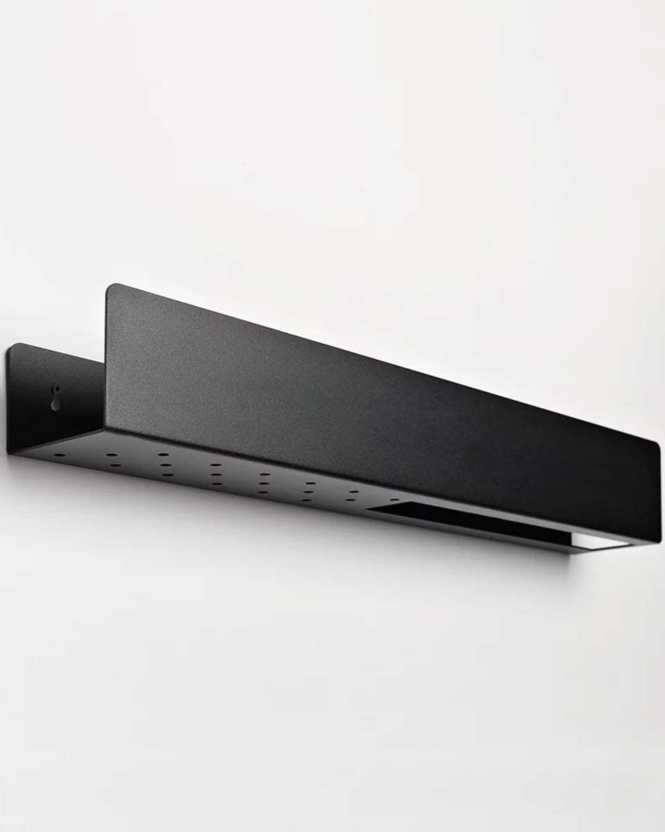 Mensola nera per il bagno