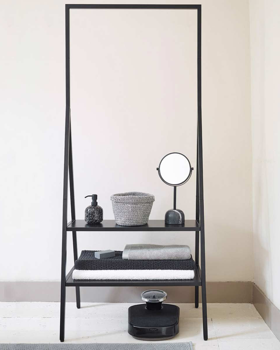 Mobile porta asciugamani in metallo nero by Aquanova