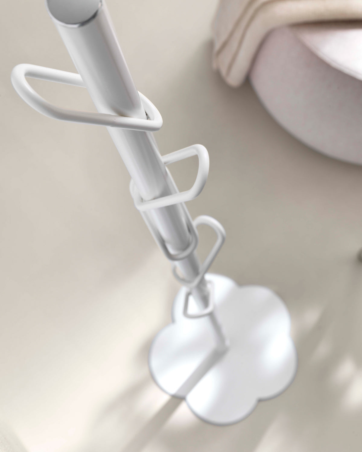 MyFlower - appendiabiti in metallo bianco