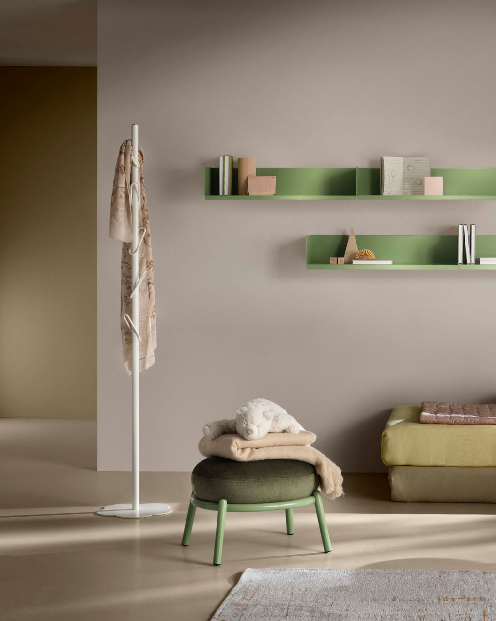 MyFlower - appendiabiti in metallo bianco