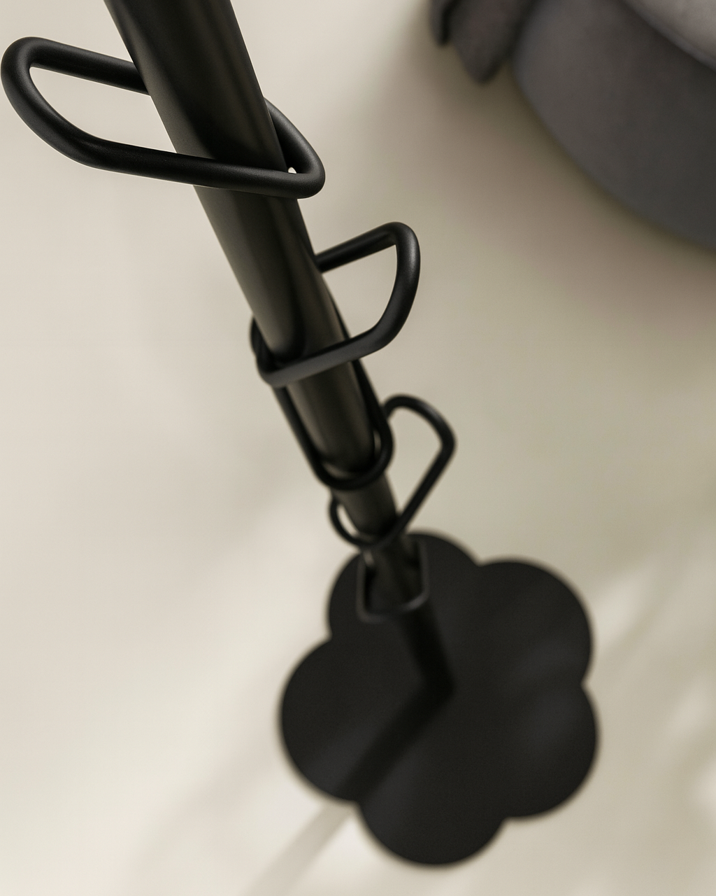 MyFlower - appendiabiti in metallo nero