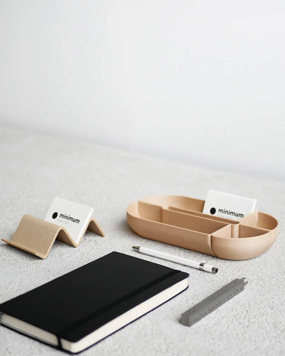 Organizer in legno design minimalista