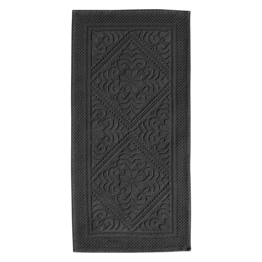 Enzo - Tappeto grigio scuro  54 X 110